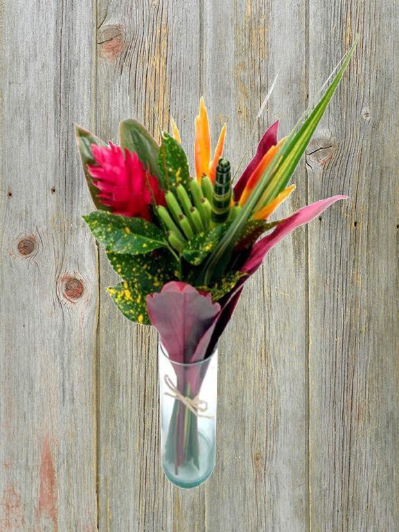 ROUND RAINBOW TROPICAL BOUQUET